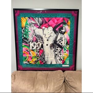 Authentic vintage Gianni Versace framed lux art